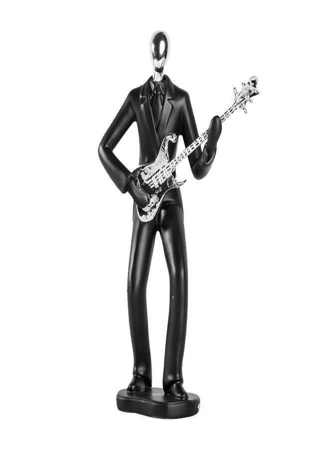 LSBDJDL Music Decoration Figurine Music Decoration Guitarist Statue Singer Statue Saxophone Statue Modern Sculpture Home Decoration Housewarming Gift (Guitarist), L6.1*W2.9*H10.6in - Image 1